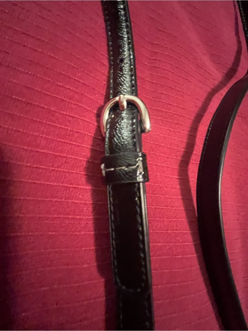 Coach Black Patent Leather replacement adjustable handbag strap